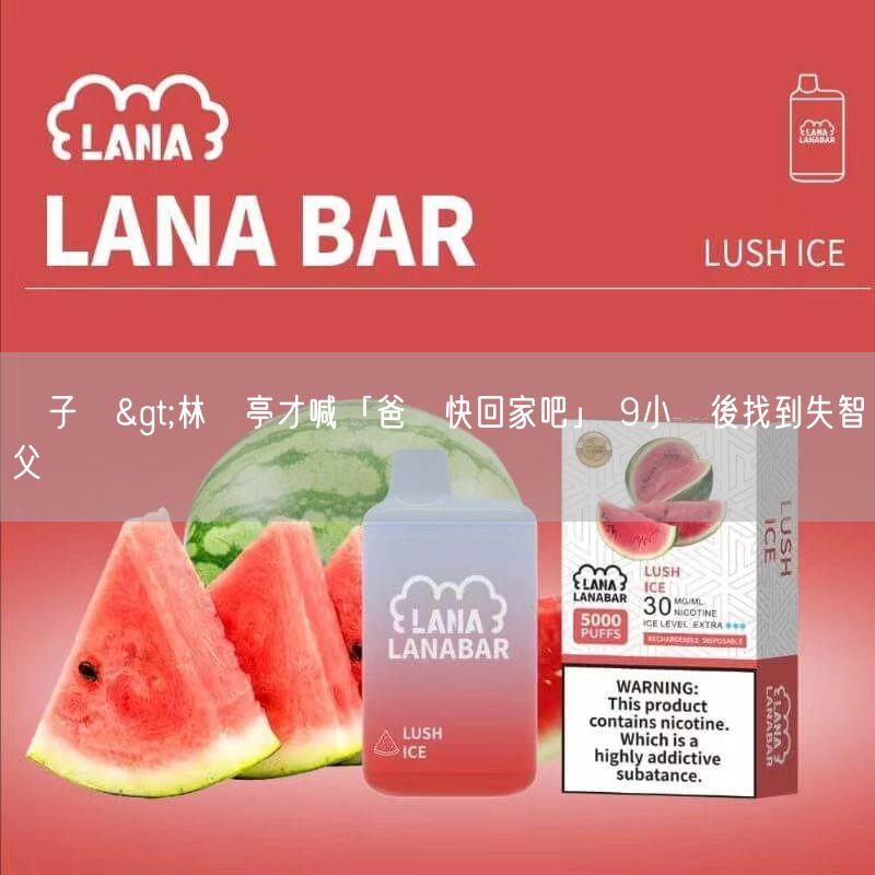 喜八辣電子煙>林葉亭才喊「爸趕快回家吧」 9小時後找到失智父遺體